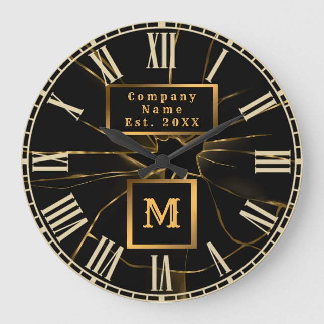 Grande Horloge Ronde Réparation moderne de verre professionnel Monogram (Recto)