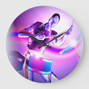 Grande Horloge Ronde Répercussion - Batteur pourpre