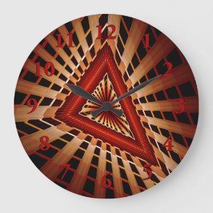 Grande Horloge Ronde Réseau d'Imaginaires 3D Conception graphique fract