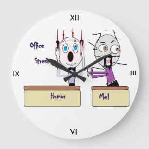 Grande Horloge Ronde Résoudre l'horloge de stress du bureau
