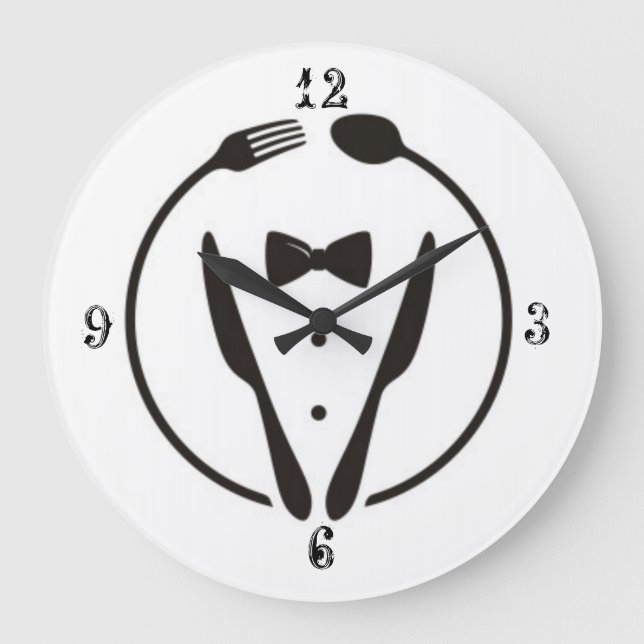 Grande Horloge Ronde Restaurant simple art (Recto)