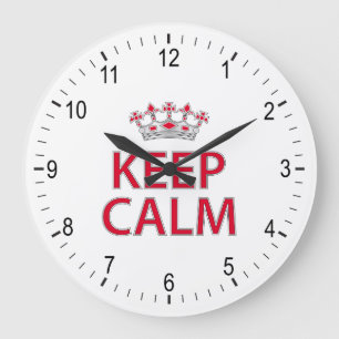 Grande Horloge Ronde Restez calme