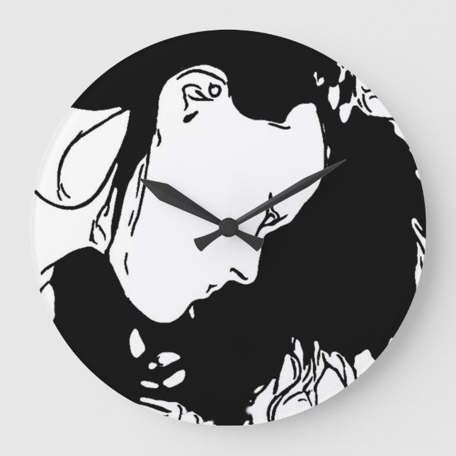 Grande Horloge Ronde Retenez Les Cheveux (Recto)