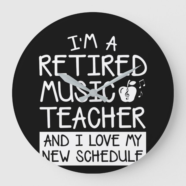 Grande Horloge Ronde Retirement Music Teacher Love New Schedule (Recto)