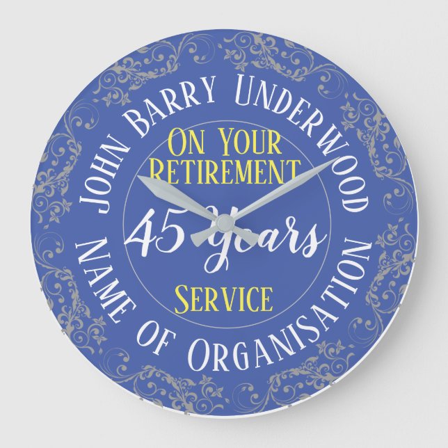 Grande Horloge Ronde Retraite Venin with Years Served (Recto)
