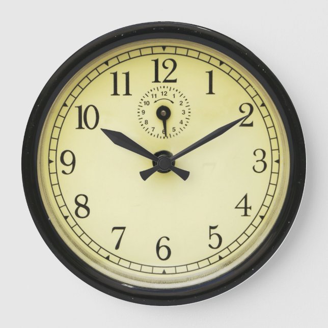 Grande Horloge Ronde Retro Fifties Wall Clock (Recto)