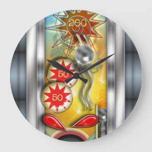Grande Horloge Ronde Rétro flipper drôle