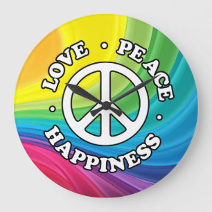 Grande Horloge Ronde Retro Wall Clocks