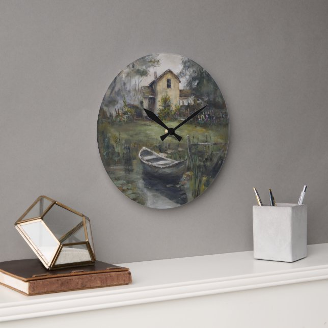 Grande Horloge Ronde "Rêves d'été" (Bureau)