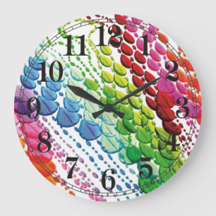 Grande Horloge Ronde Rideau de perle