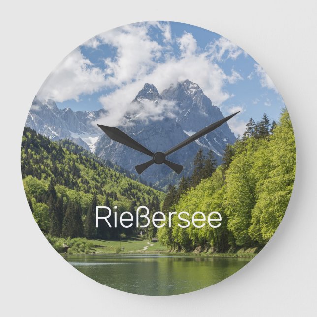 Grande Horloge Ronde Riessersee Alpes Garmisch Partenkirchen Bavière (Recto)
