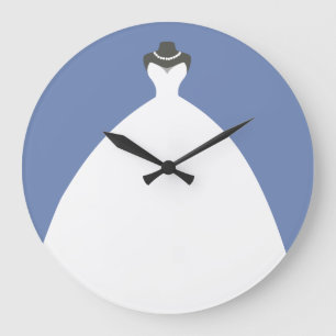 Grande Horloge Ronde Robe de mariage avec du charme