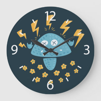 Grande Horloge Ronde Rock Music Heavy Metal Mushroom