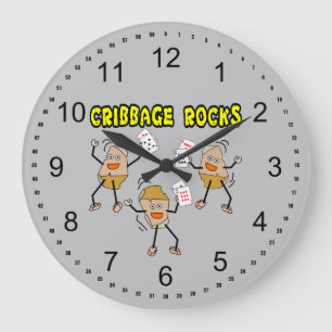 Grande Horloge Ronde Rocks de Cribbage
