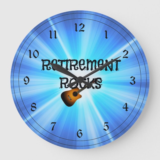 Grande Horloge Ronde "Rocks de retraite" (Recto)