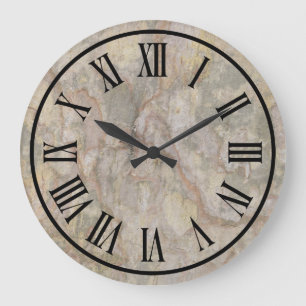 Grande Horloge Ronde Roman de Stone