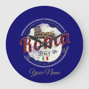 Grande Horloge Ronde Rome Colisée Vintage Italie souvenir