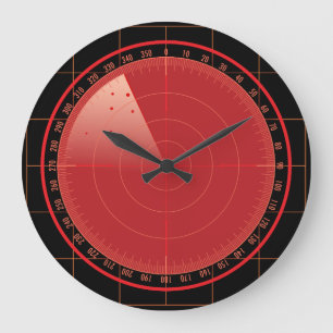 Grande Horloge Ronde Rond de recherche radar