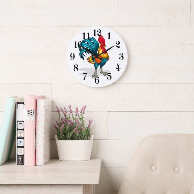 Grande Horloge Ronde Rooster (Salle de lecture)