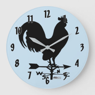 Grande Horloge Ronde Rooster de Weathervane