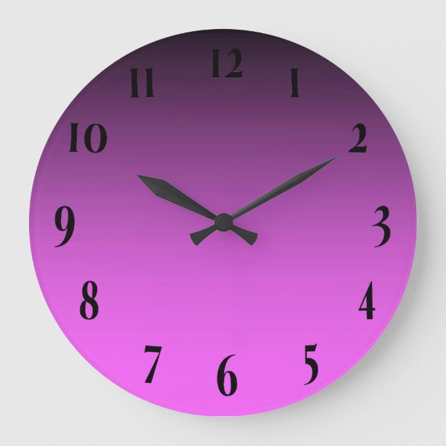 Grande Horloge Ronde Rose Deux Tons Simple (Recto)