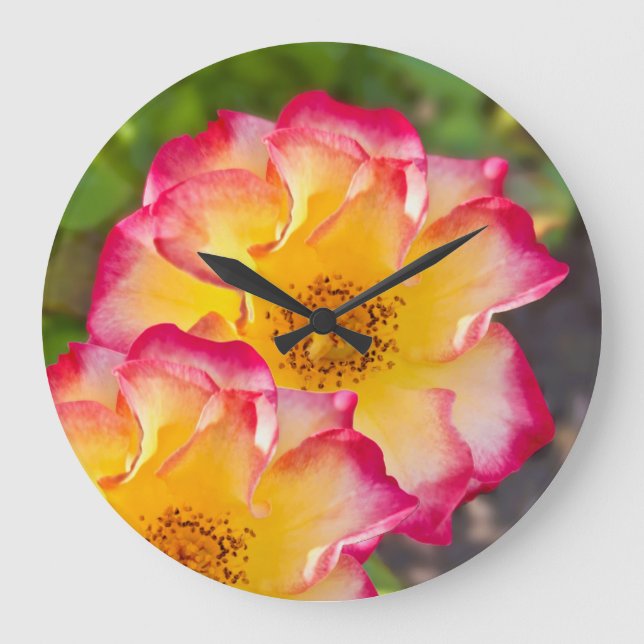 Grande Horloge Ronde Rose jaune rose (Recto)