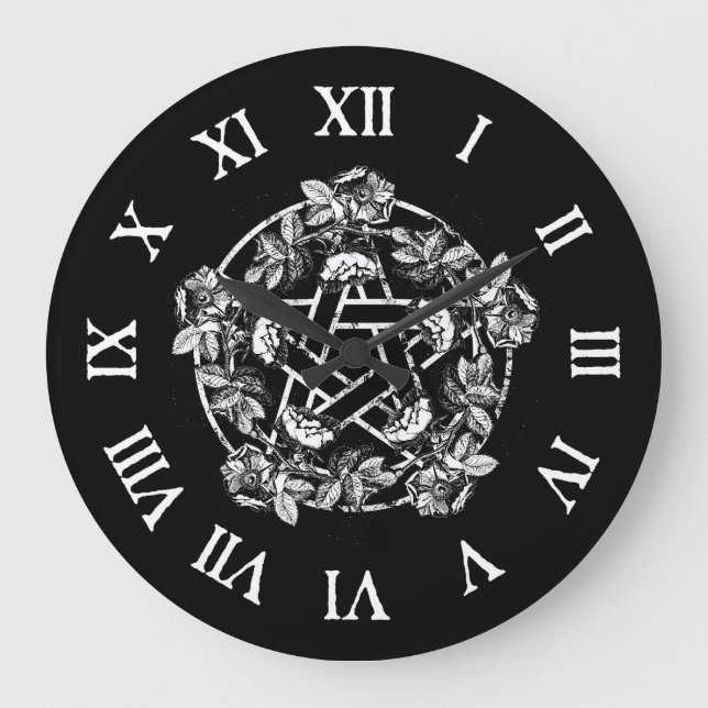Grande Horloge Ronde Rose Pentacle (Recto)
