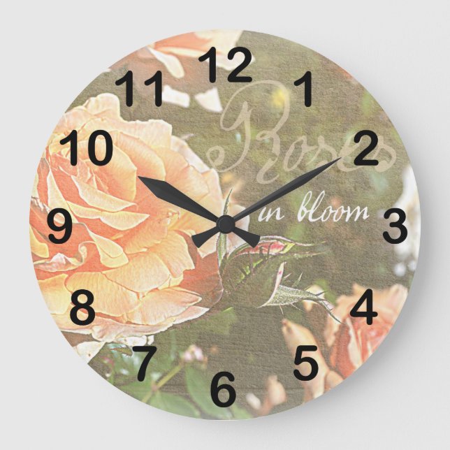 Grande Horloge Ronde Roses in Bloom (Recto)