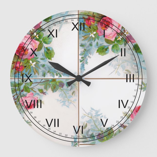 GRANDE HORLOGE RONDE ROSES & JASMINES MONOGRAMME (Recto)