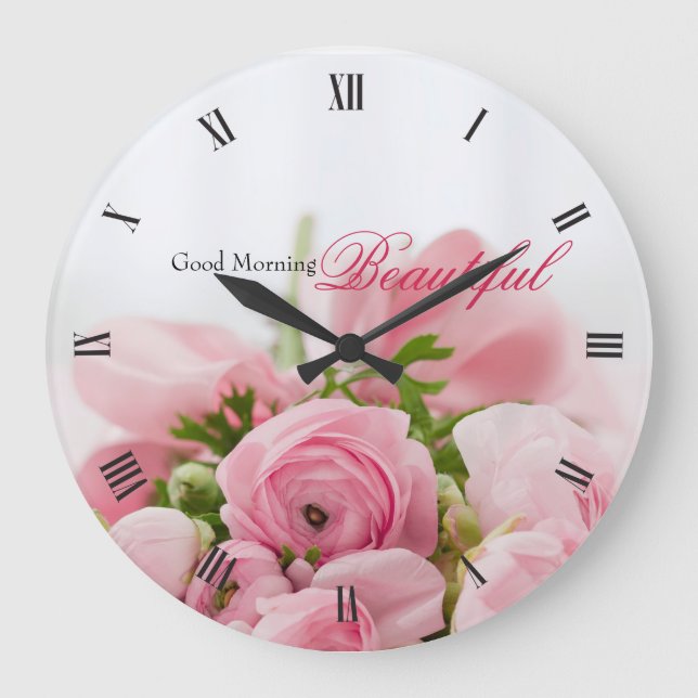 Grande Horloge Ronde Roses roses roses (Recto)