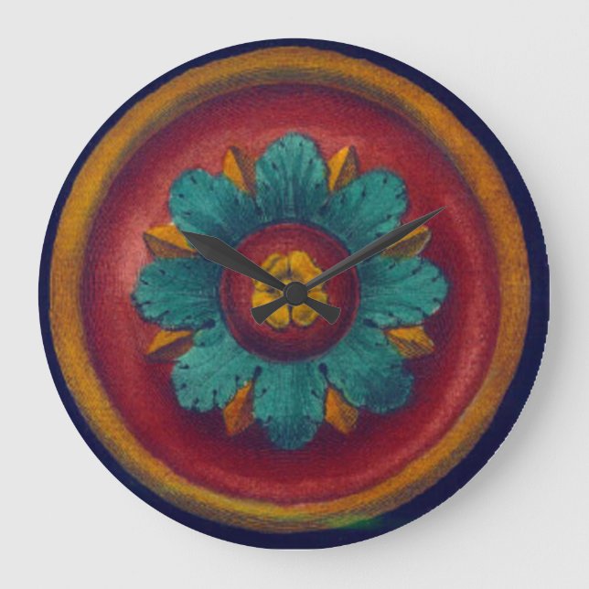 Grande Horloge Ronde Rosette architecturale n° 5 (Recto)