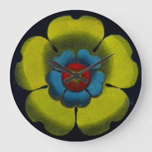 Grande Horloge Ronde Rosette architecturale n° 6