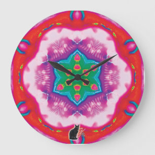 Grande Horloge Ronde Rosette Kaleidoscope