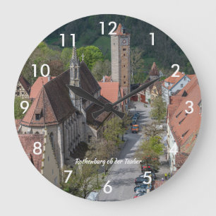 Grande Horloge Ronde Rothenburg ob der tauber vieille ville d'en haut