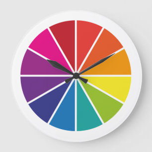 Grande Horloge Ronde Roue de couleur