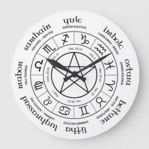 Grande Horloge Ronde Roue de l'année - hémisphère nord