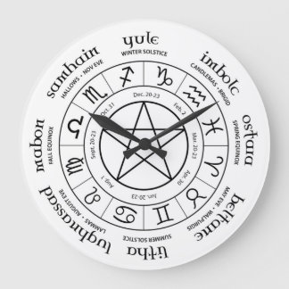 Grande Horloge Ronde Roue de l'année - hémisphère nord