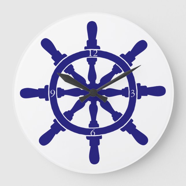 Grande Horloge Ronde Roue du navire (Recto)