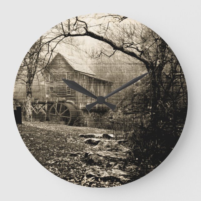 Grande Horloge Ronde Roue vintage (Recto)