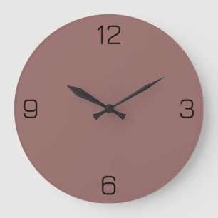 Grande Horloge Ronde Rouge Brown Terracotta 976A66 Couleur avec option