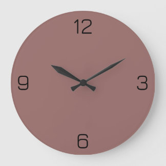 Grande Horloge Ronde Rouge Brown Terracotta 976A66 Couleur avec option