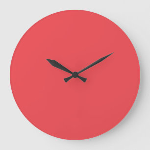 Grande Horloge Ronde Rouge de base