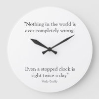 Round Clock with Paulo Coelho