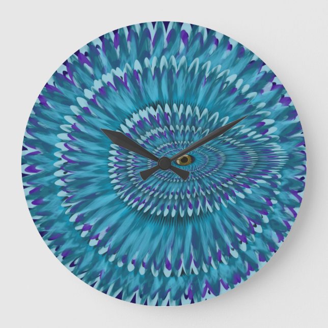 Grande Horloge Ronde Round Jurassic EYE SEE YOU doodle  (Recto)