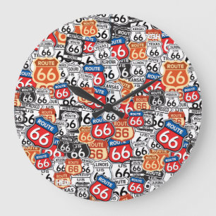 Grande Horloge Ronde Route 66 Signes routiers