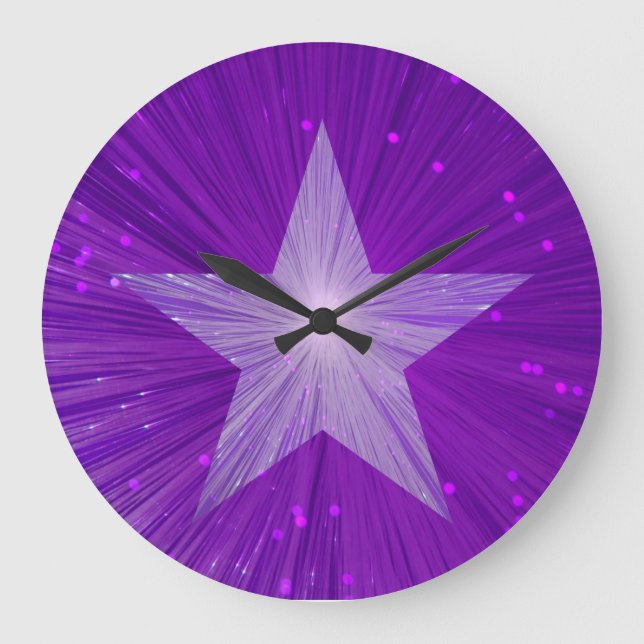 Grande Horloge Ronde Route de verrouillage Purple Star (Recto)