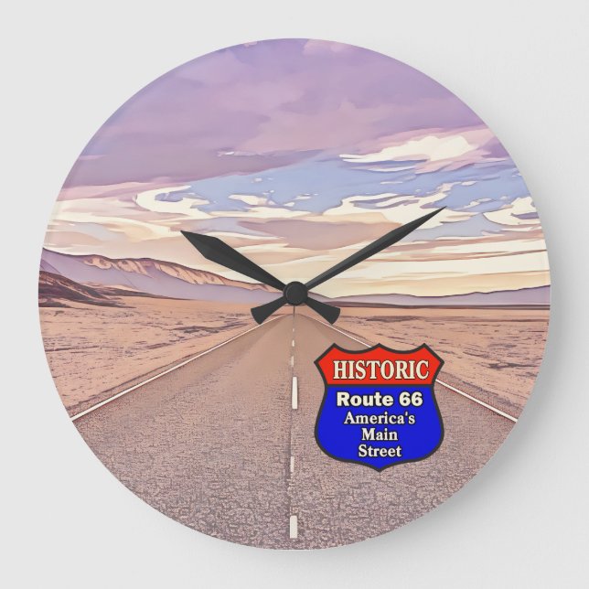Grande Horloge Ronde Route historique 66 (Recto)