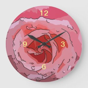 Grande Horloge Ronde Roza