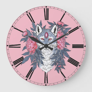 Grande Horloge Ronde Ruby Wolf