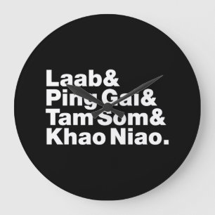 Grande Horloge Ronde Rue Laotienne